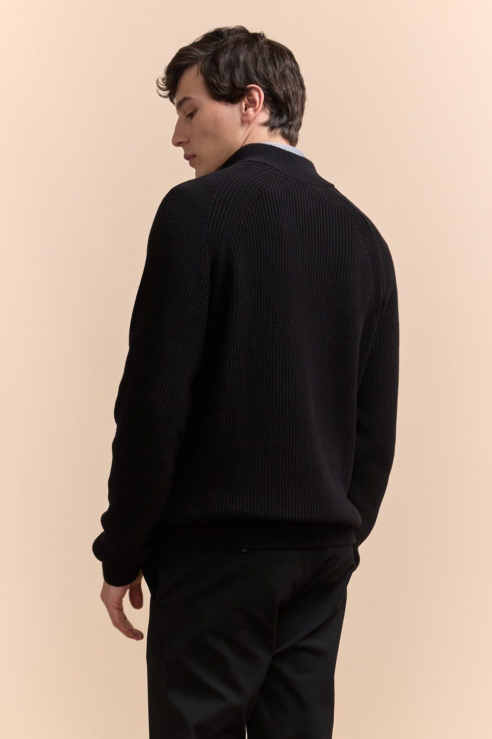 Mock-zip sweater