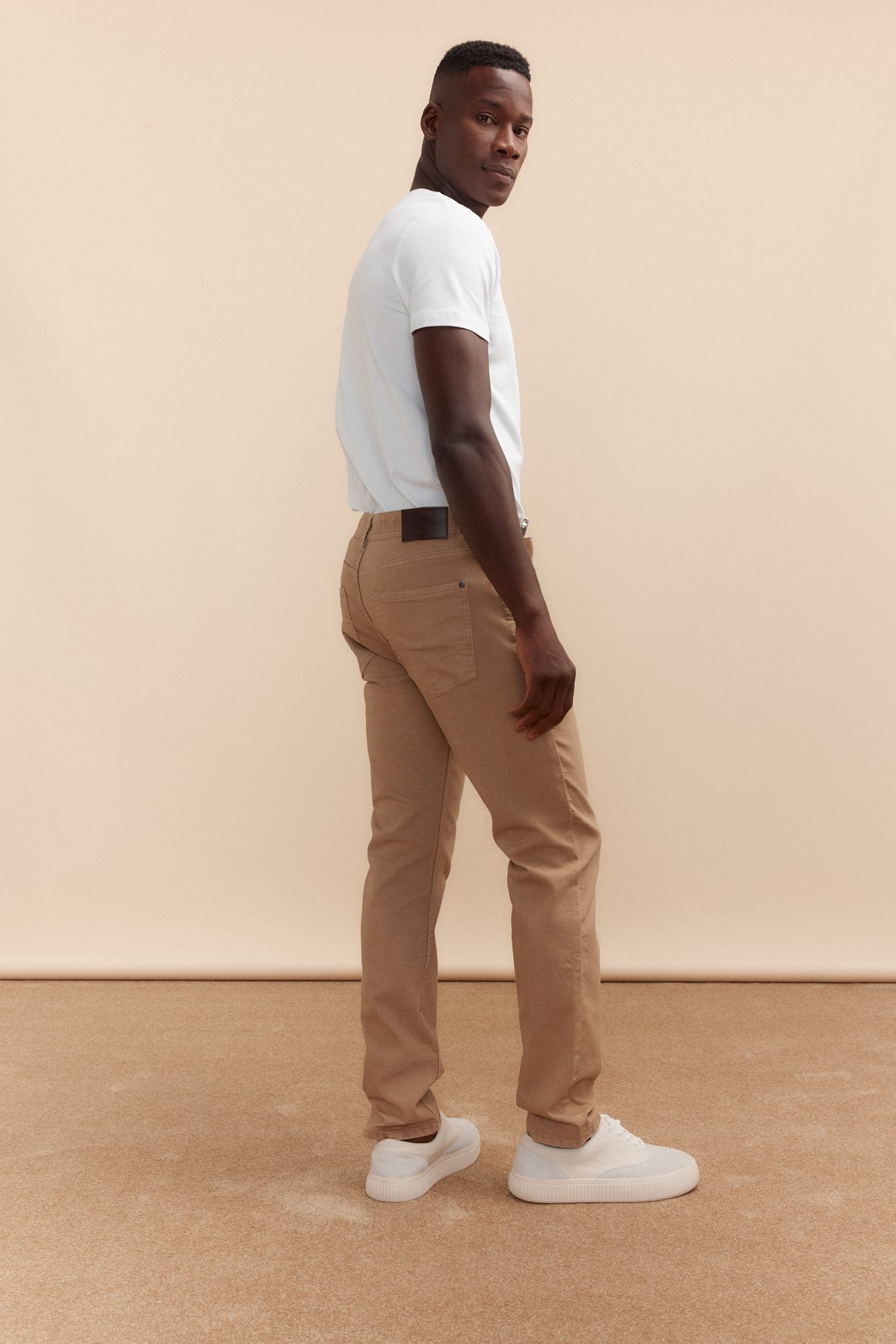 Pantalon étroit 5 poches en twill