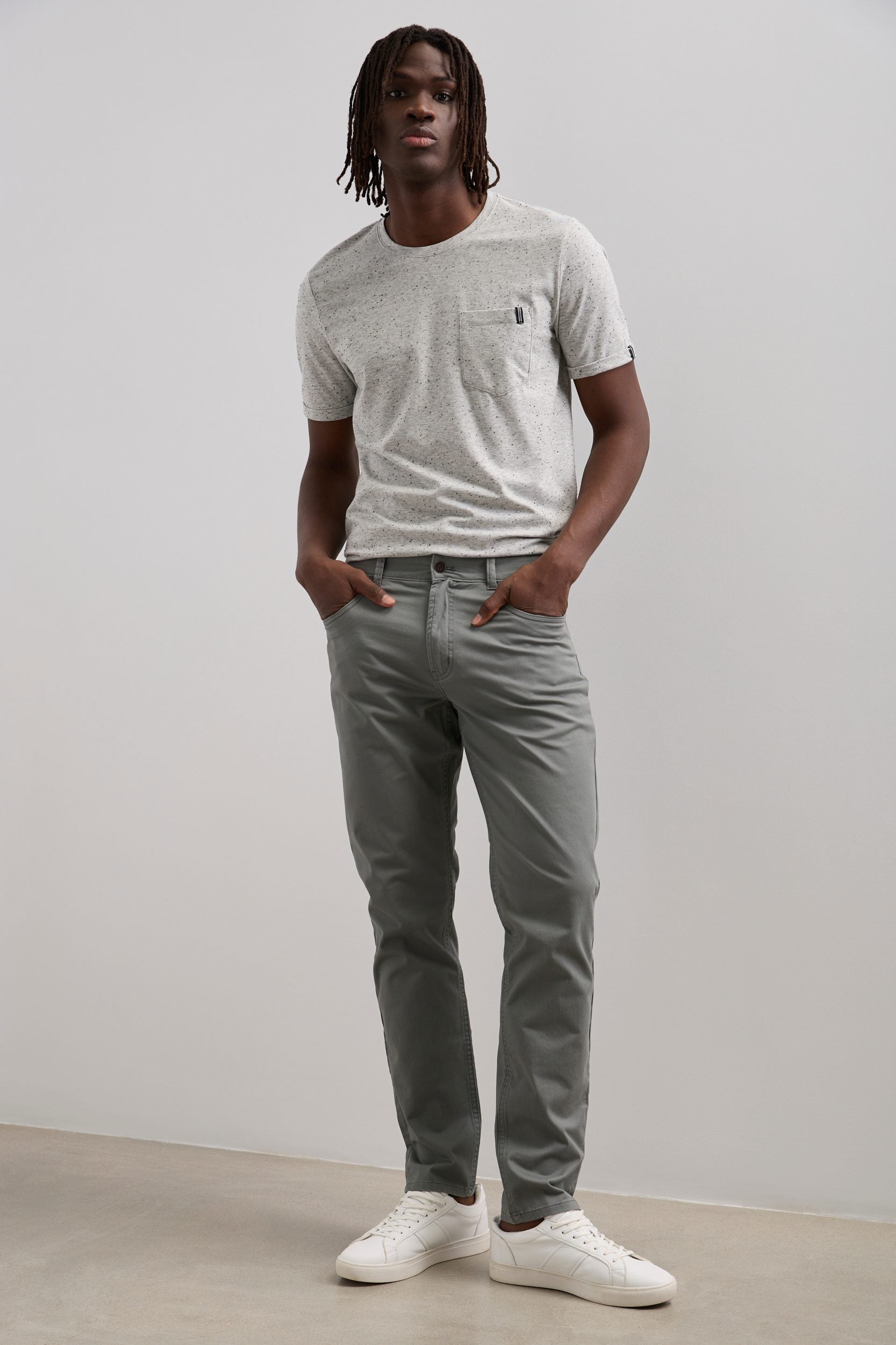 Slim fit five pocket pants