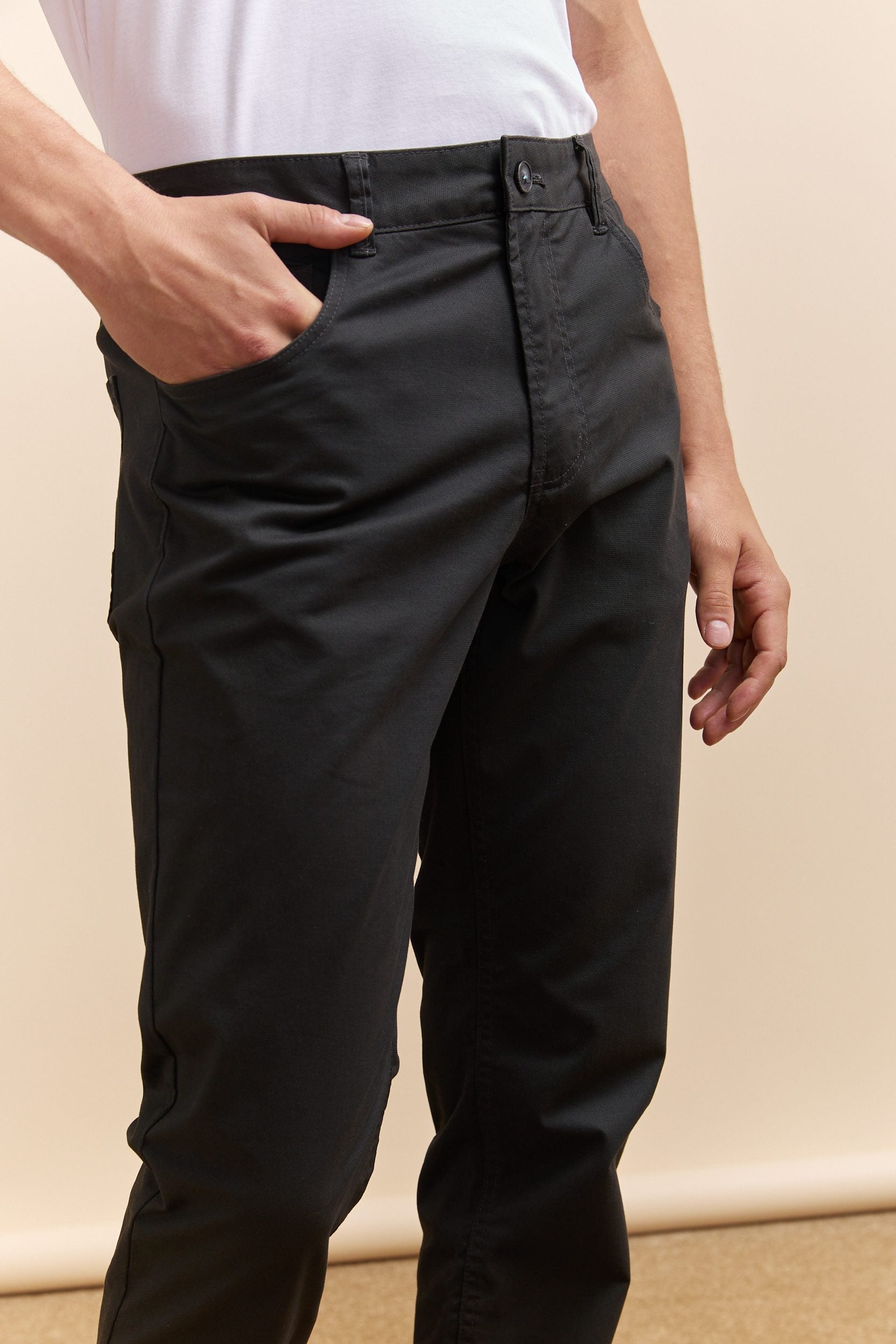 Pantalon étroit cinq poches imprimé