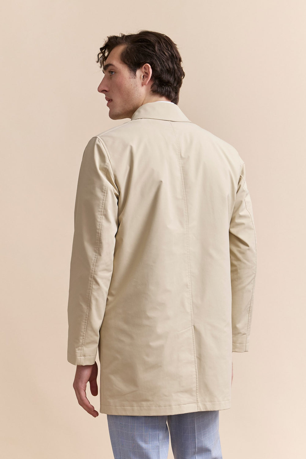 Removable lining trench coat