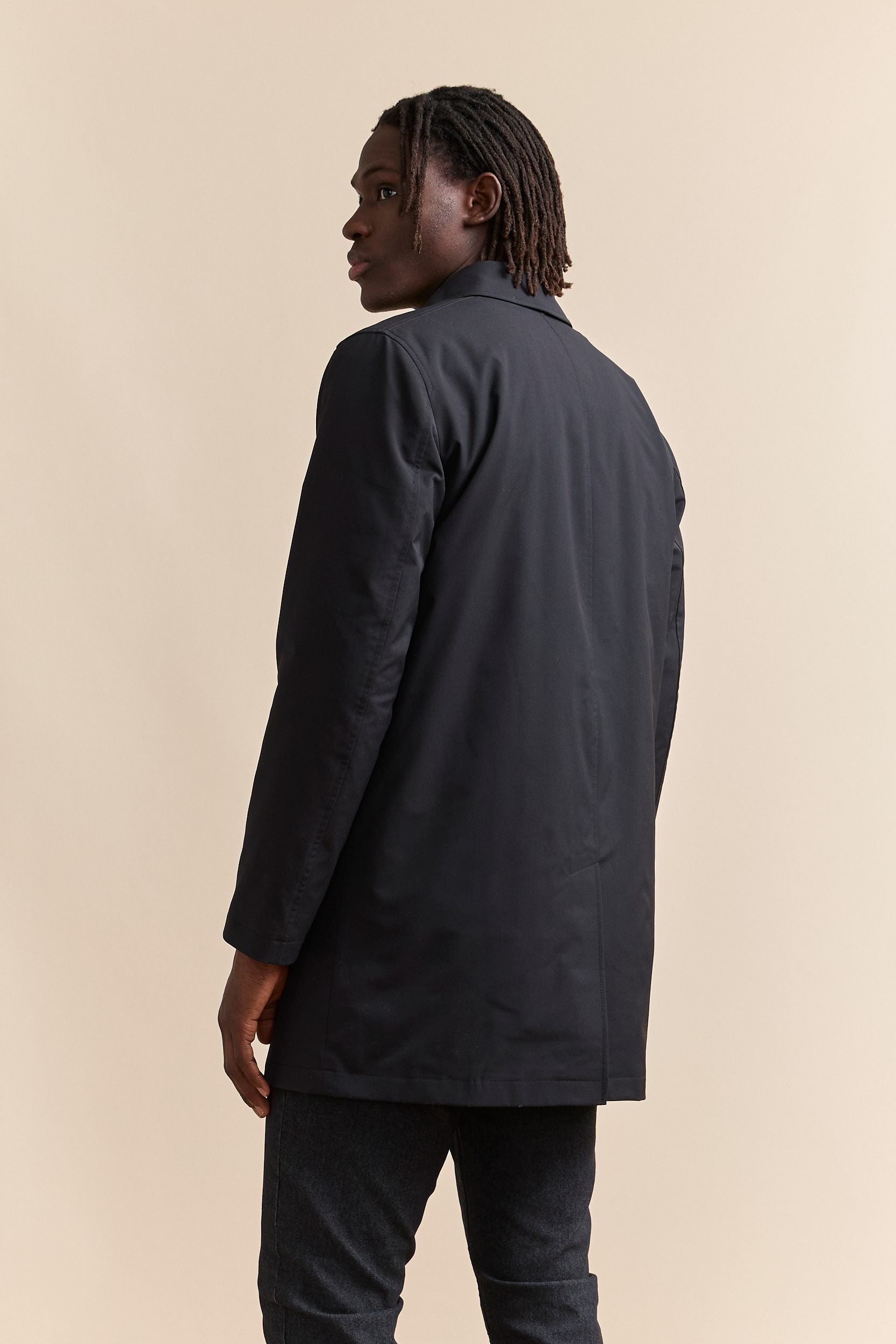 Removable lining trench coat