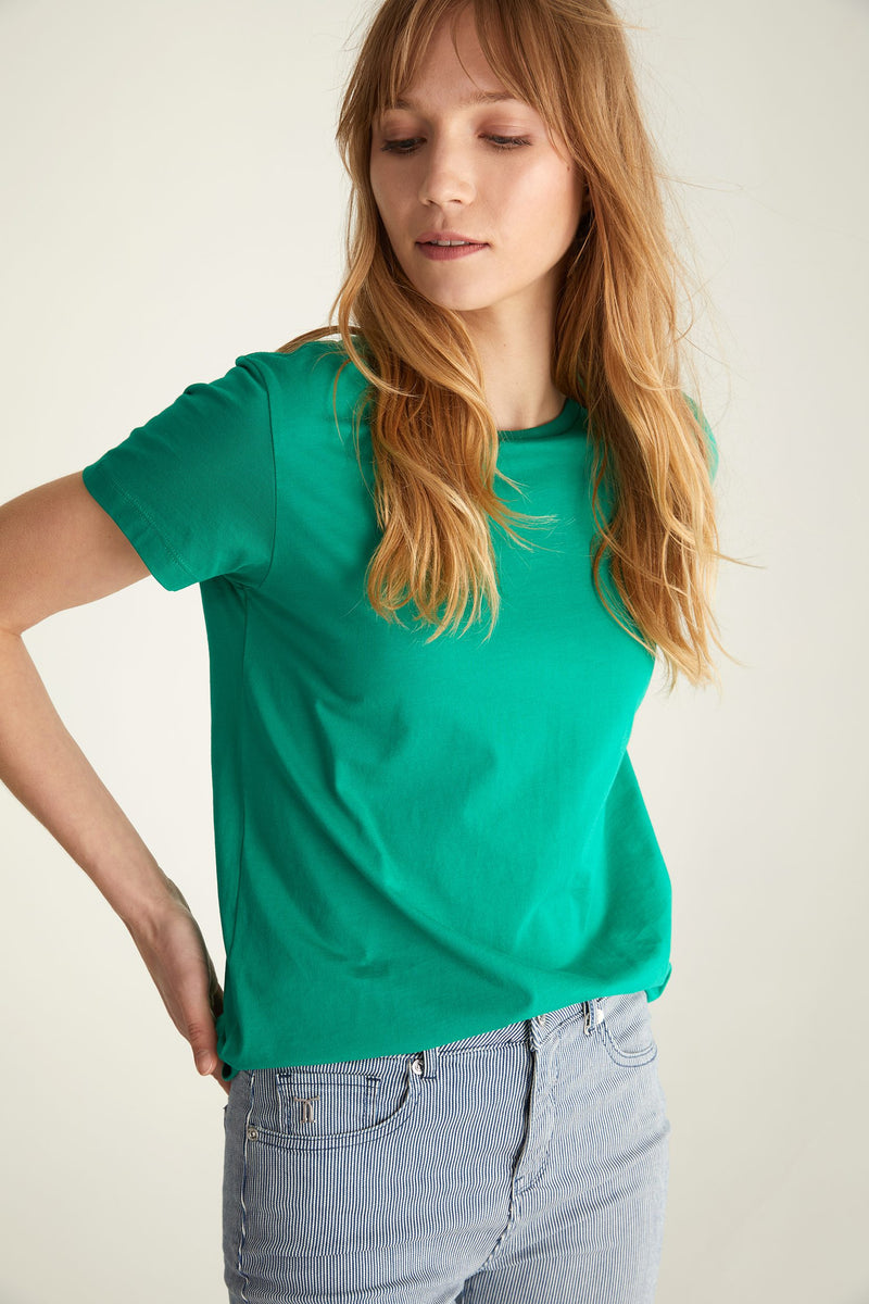 Basic crew neck pima cotton t-shirt