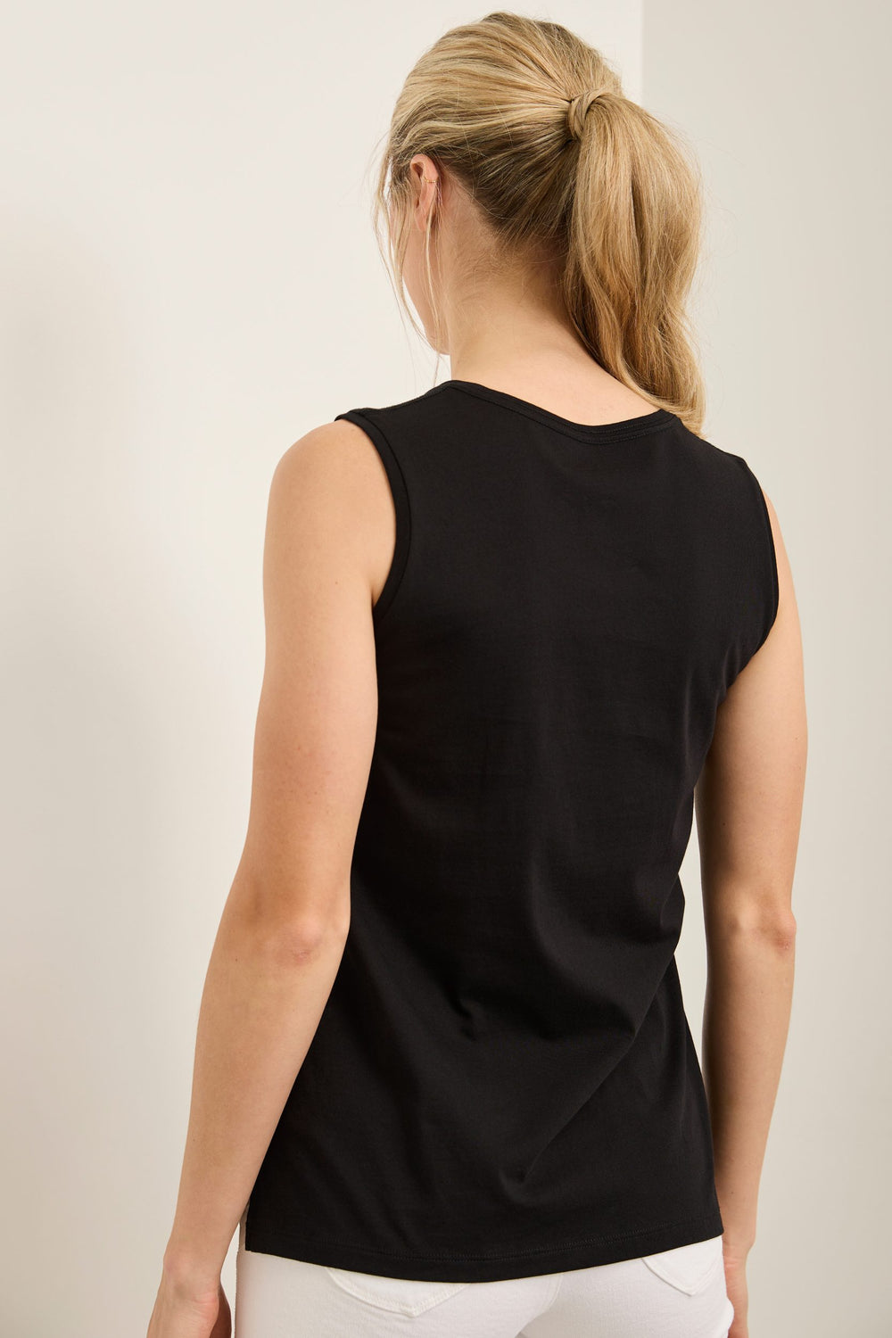 Pima cotton sleeveless top