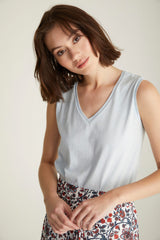 Pima cotton sleeveless top