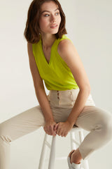 Pima cotton sleeveless top