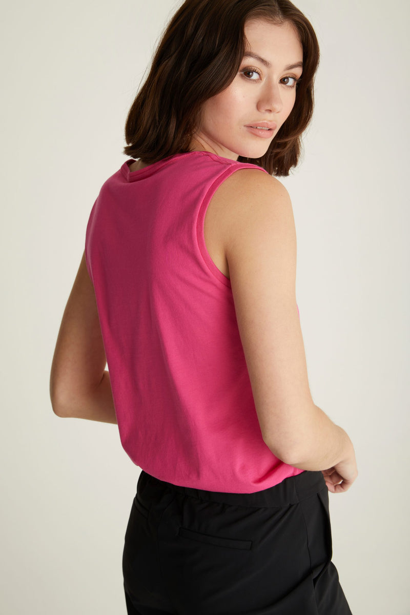 Pima cotton sleeveless top