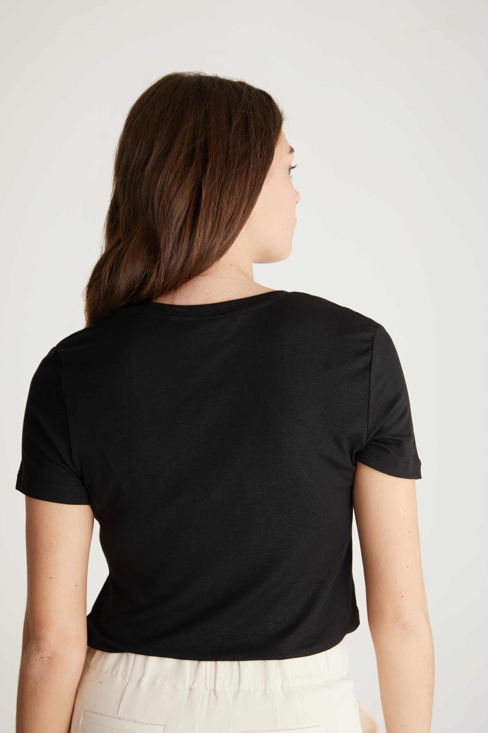 Shimmery V neck t-shirt