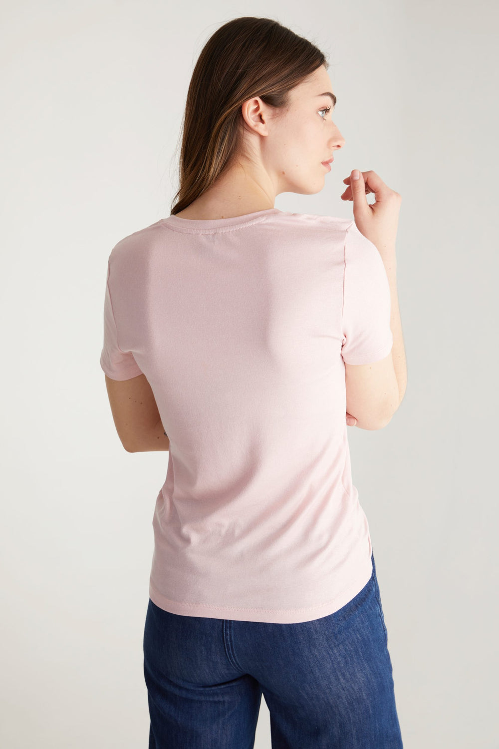 Shimmery V neck t-shirt