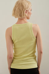 Ribbed sleeveless top