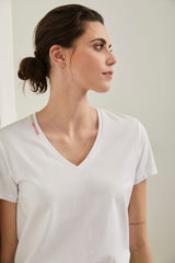 Regular fit v-neck t-shirt wit