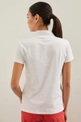 Pique t-shirt with polo collar