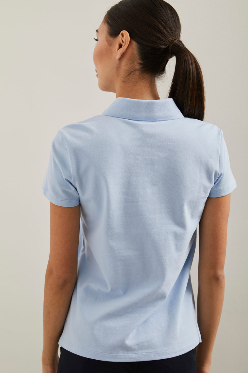 Pique t-shirt with polo collar