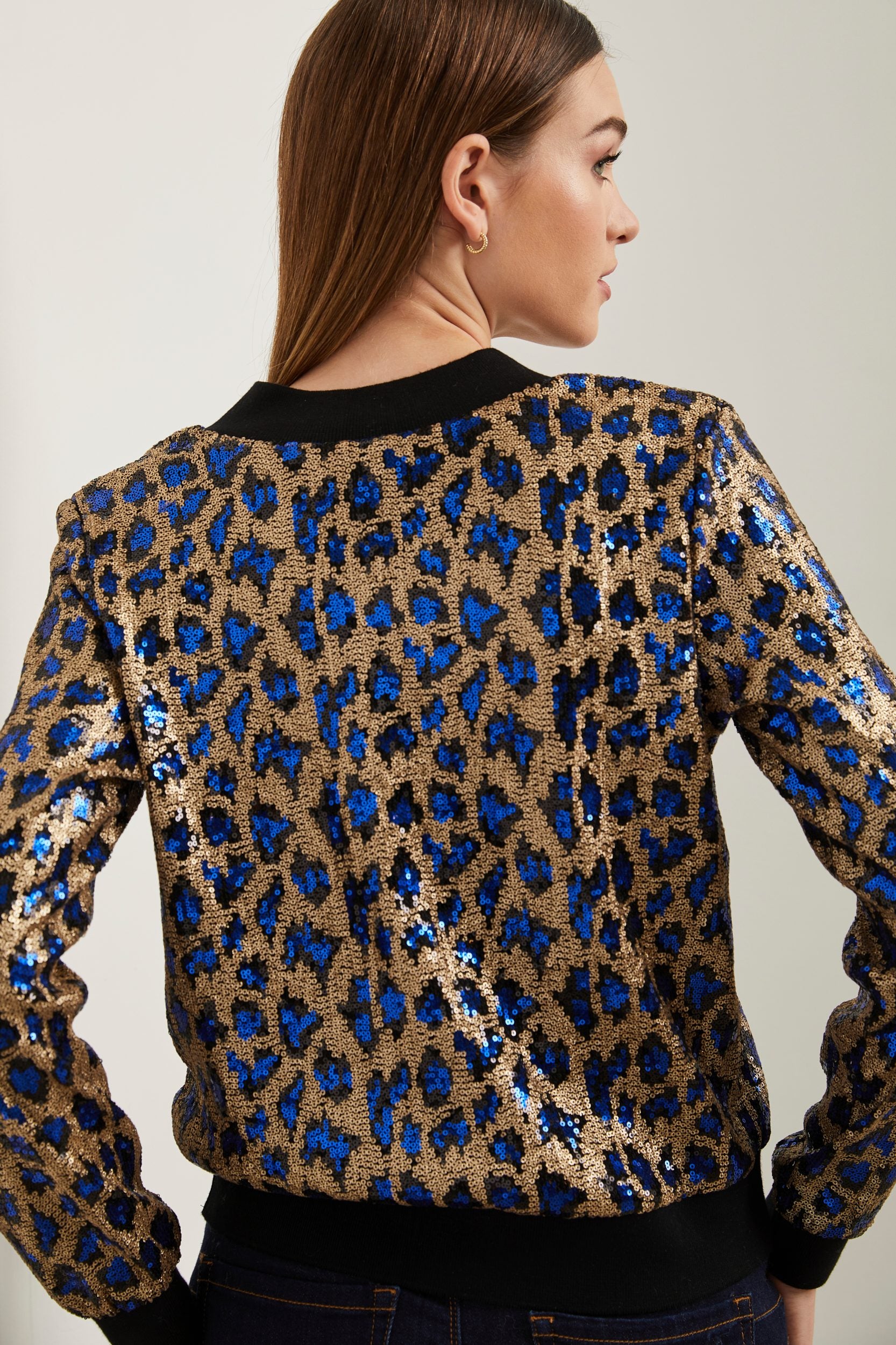 Leopard top with sequins