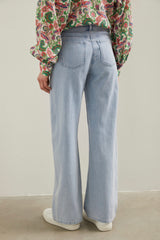 Wide leg tencel pant