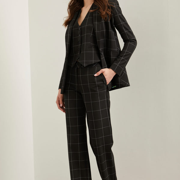 Windowpane Basic Modern fit pant