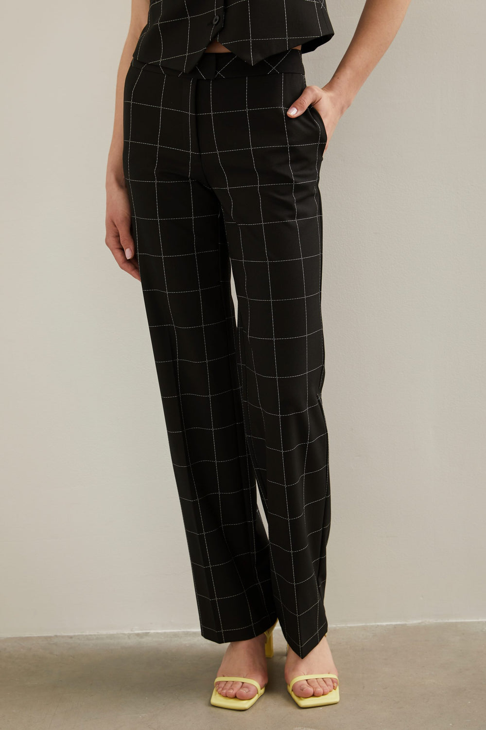 Windowpane Basic Modern fit pant