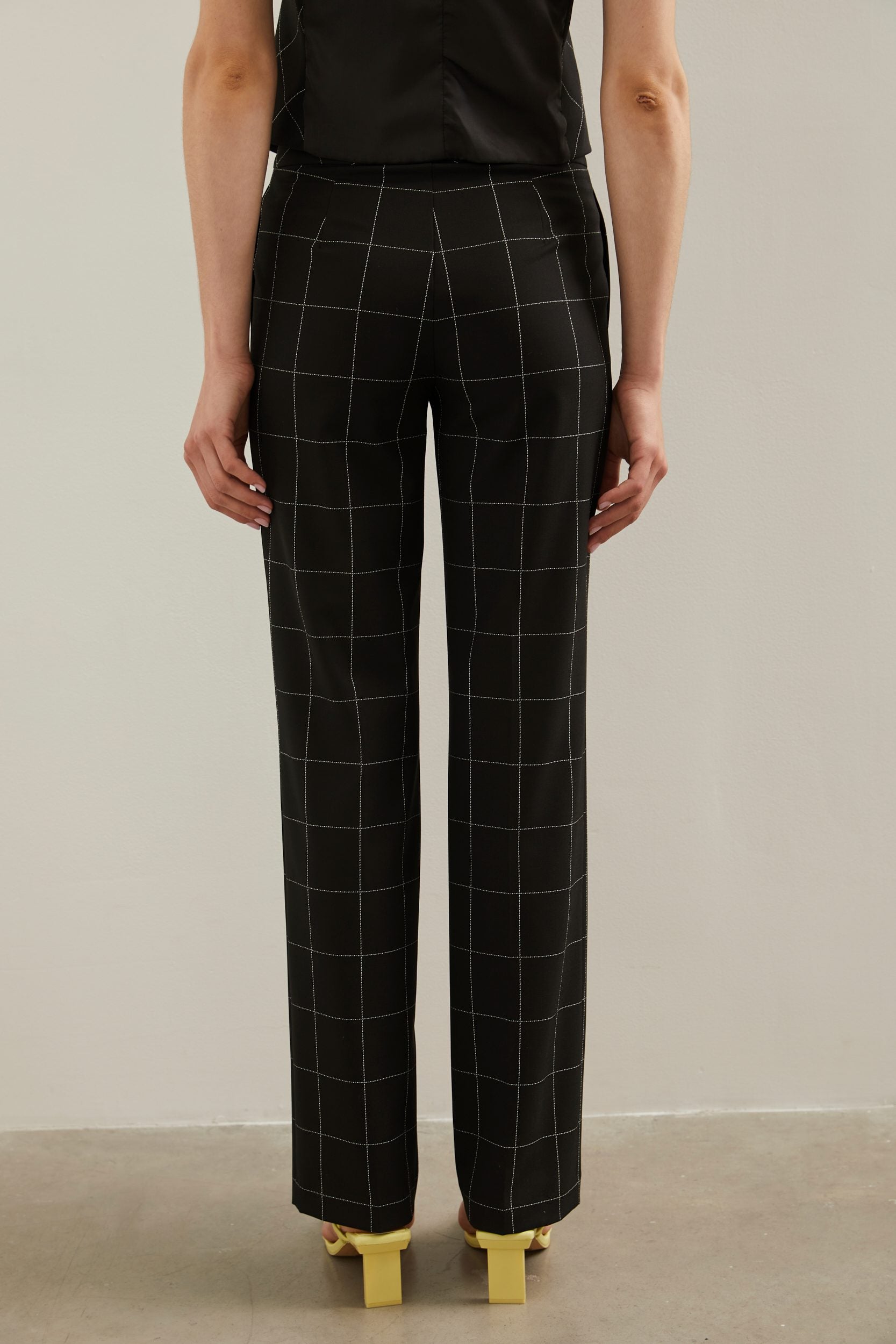 Windowpane Basic Modern fit pant