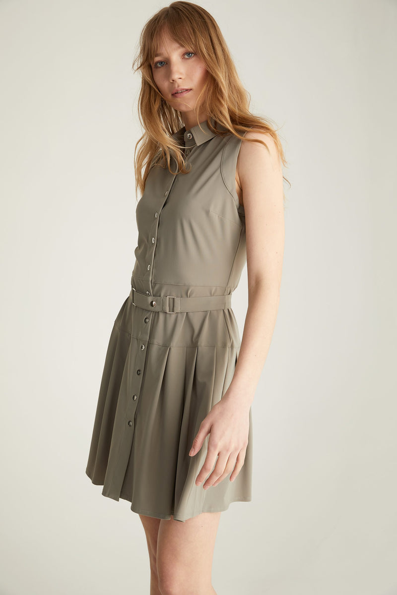 Fit & flare Sport Chic dress with belt