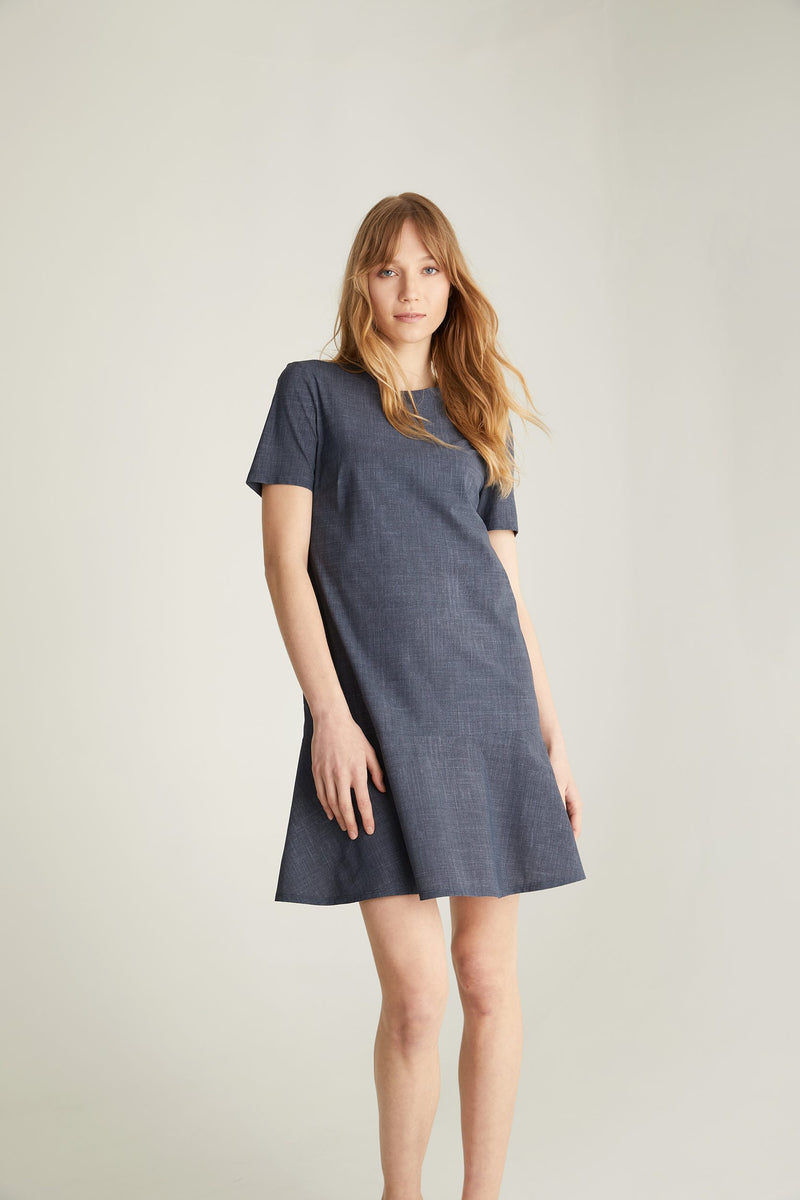 Short sleeve Sport Chic dress with frill