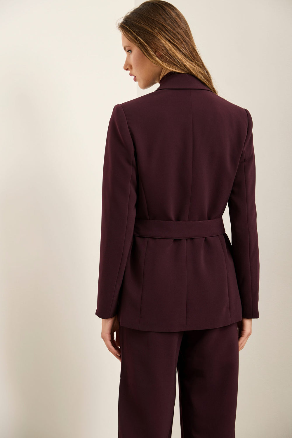 Fluid Blazer With Belt