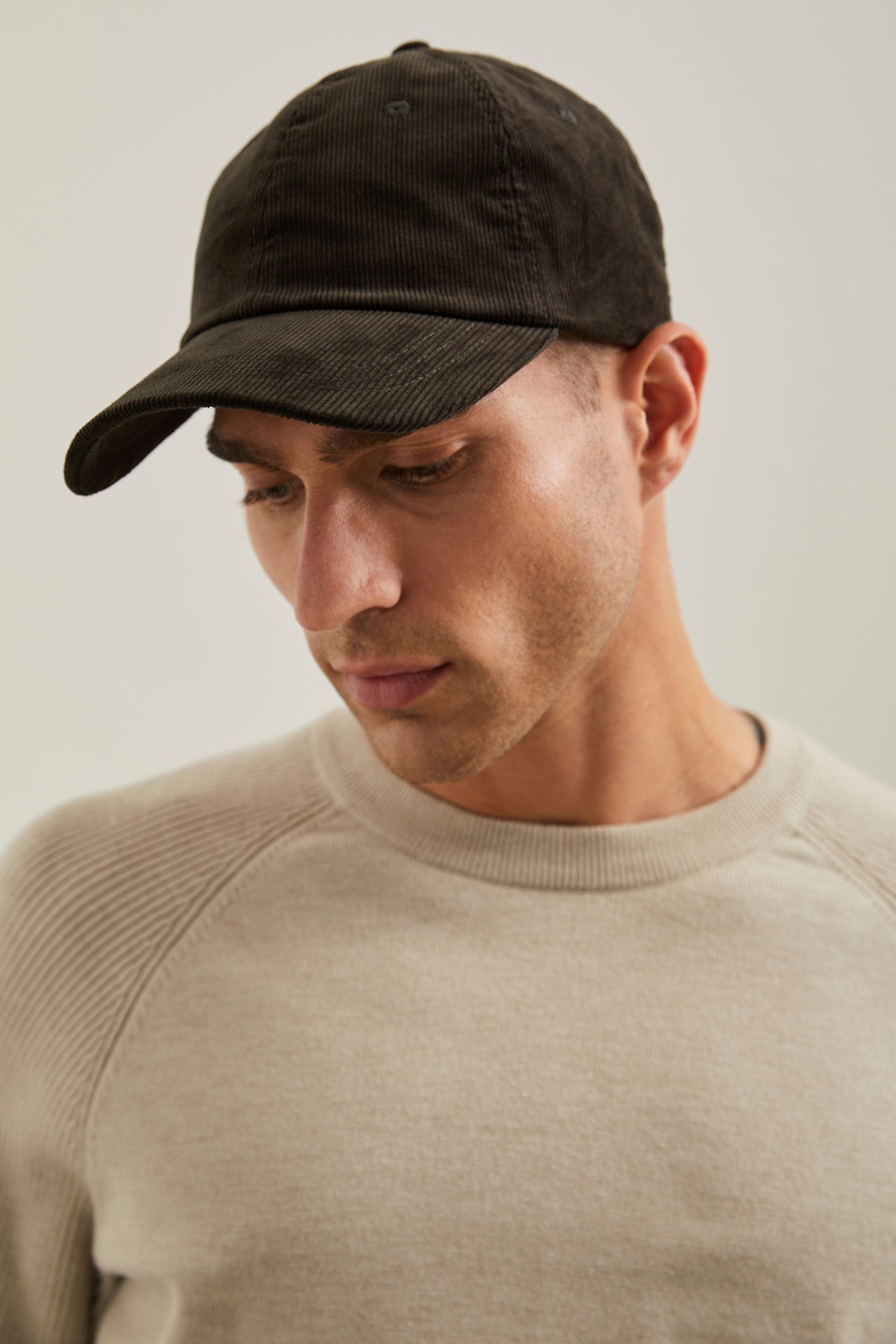 Corduroy soft baseball cap