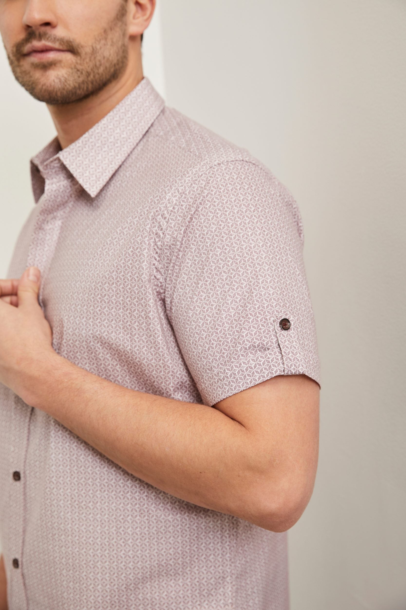 Geometric print Fitted shirt