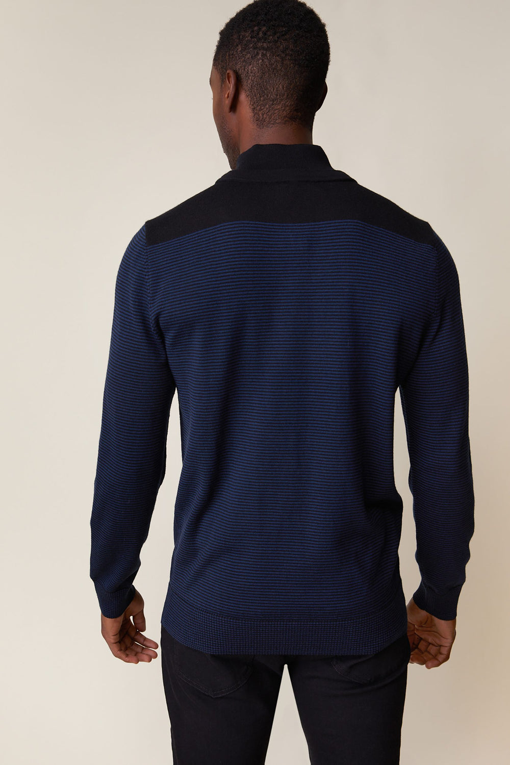 Two tone merino wool 2 in 1 sweater