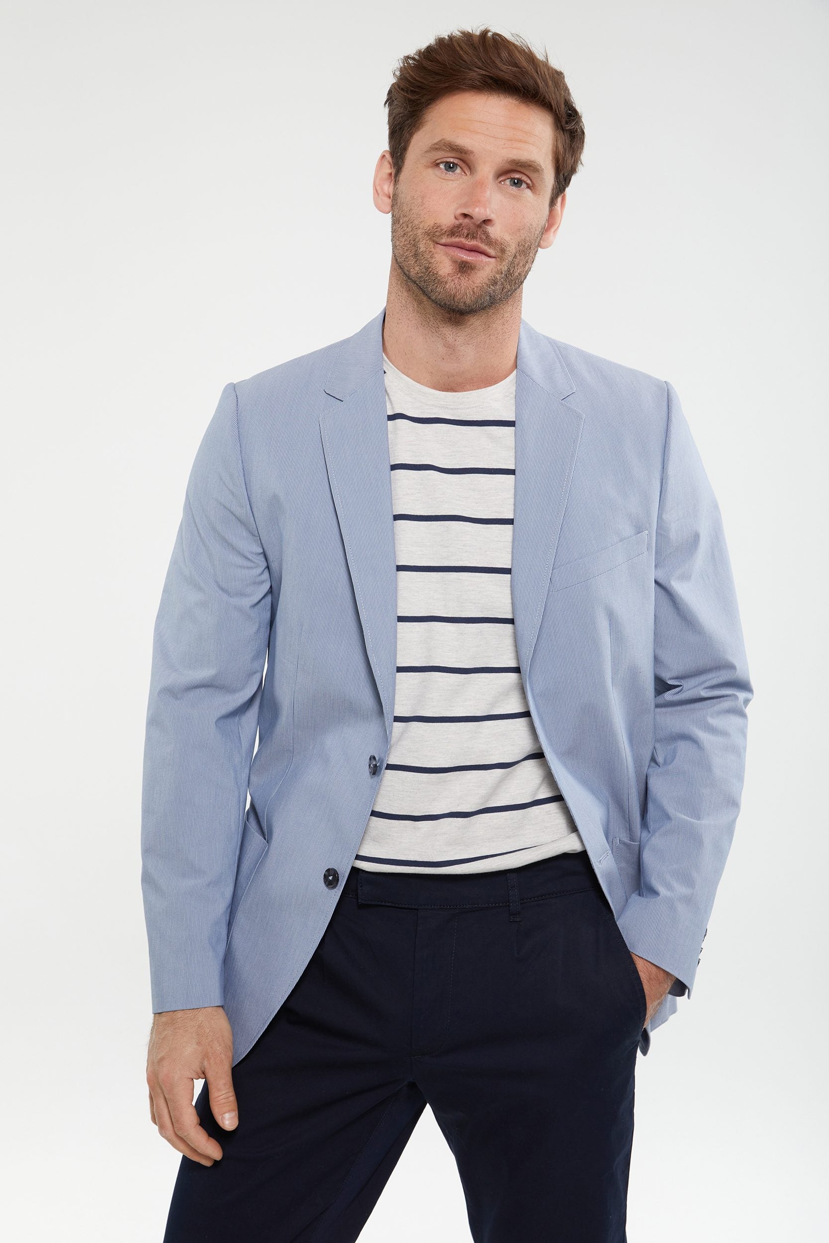 Striped Extra-fitted blazer